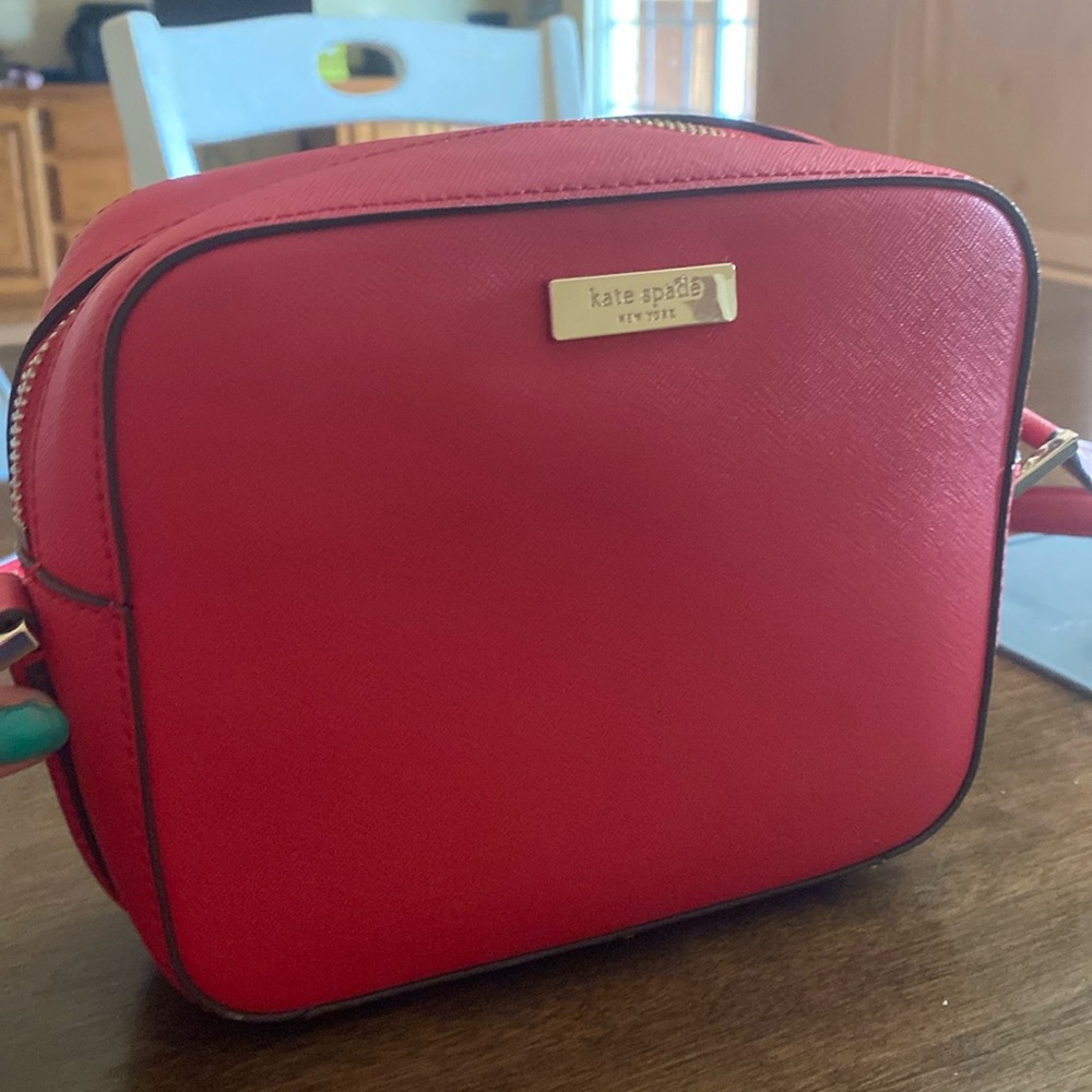 Kate spade red crossbody purse